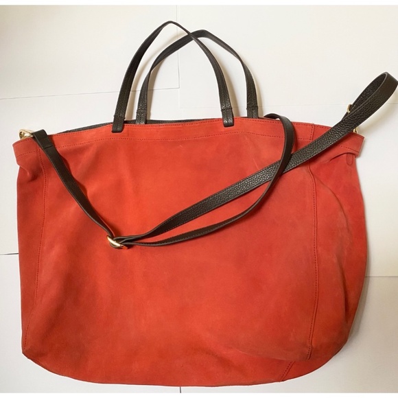 Mark and Graham Suede Handbag/Crossbody Tote - Picture 1 of 6